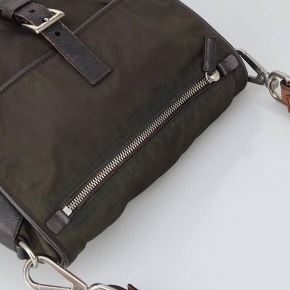 PRADA Shoulder Bag Nylon Khaki - Picture 6 of 16